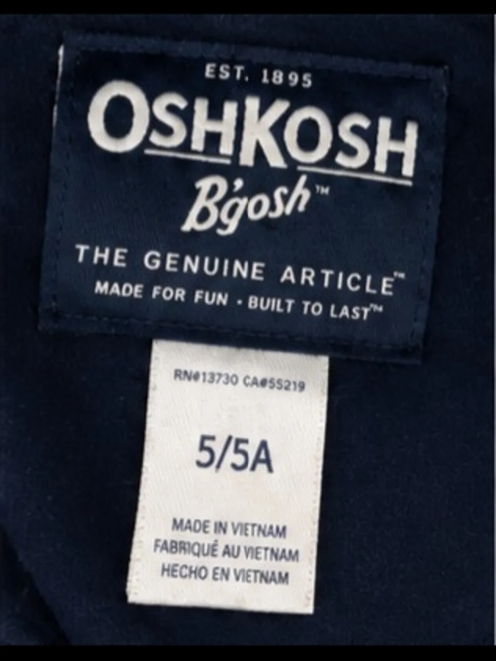 OshKosh B'gosh Navy Zip Hoodie for Kids